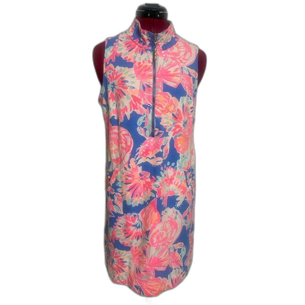 Lilly Pulitzer Skipper Sleeveless Dress Size Large Bennet Blue Bay Dreamin' - Picture 10 of 14
